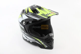 Шлем кроссовый/эндуро/АТV BLD-819-7 М (57-58см), ЧЕРНЫЙ/НЕОНОВО-ЖЕЛТЫЙ