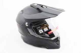 Шлем кроссовый/эндуро/АТV со стеклом BLD-819-7 L (59-60см), ЧЕРНЫЙ матовый