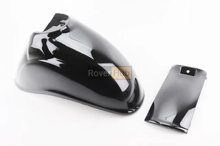 Honda GIORNO AF-24 пластик - крило переднє к-кт 2 деталі, ЧОРНИЙ