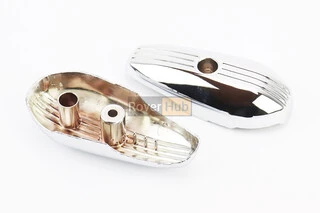 Honda GIORNO AF-24 пластик - накладка амортизатора переднього к-кт 2шт, ХРОМ