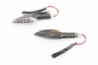 Поворот диодный RACING черный малый, 2шт, тип 1