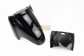 Honda LEAD AF-48 пластик - крило переднє (2 частини к-кт), ЧОРНИЙ, тип 1