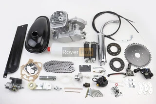 Двигун велосипедний 2Т + комплект для встановлення, СІРИЙ