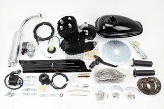 Двигун велосипедний 2Т + комплект для встановлення, ЧОРНИЙ