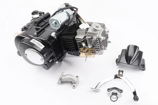 Двигун мопедний в зборі 125куб (Active) - "автомат", чорний