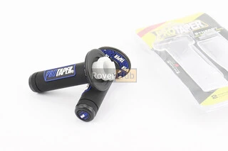 Рукоятка руля лев./пр. к-кт с вставкой, черно-синие