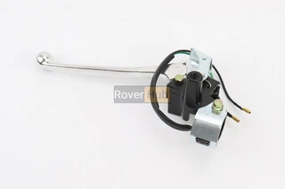 Важіль керма лівий з кріпленням під дзеркало (М8 права) GY6 50-100, важіль з стоянковим гальмом, ХРОМ