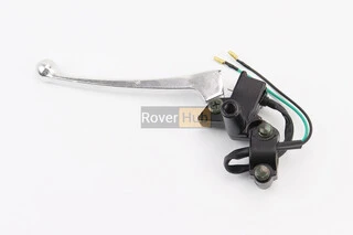 Рычаг руля левый с креплением под зеркало (М8 правая) GY6 50-100, ХРОМ