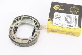 Гальмівні задні колодки к-кт, 105мм (пружини прямі, накладки з вибіркою)