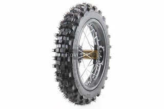 Колесо заднее спицованное + ШИНА, в сборе 80/100-12 (3,00-12") "ось 12мм"