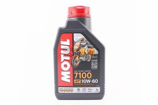 Олива 4T 10W-60 - синтетична мотоциклетна "7100 SYNTHETIC 100%", 1L