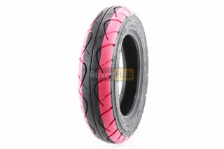 Шина 3,50-10 безкамерна, рожеві смужки, шосейний малюнок 6003