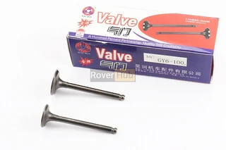 Клапан впускний, випускний к-кт ЗБІЛЬШЕНІ (d=20,23мм; L=61/62мм)