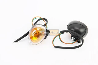 УЦІНКА RACE Поворот передній керма к-кт 2шт RACE (прозорі)(відламане кріплення на "склі", див. фото)