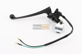 Рычаг руля левый (барабан. тормоз) с креплением в сборе, чёрный