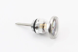 Щуп масляний 40мм "ХРОМ"+ датчик температури, TUNING