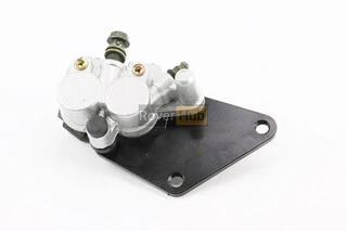 Гальмівний супорт задньої системи (двопоршневий)+колодки ТИП №2, сріблястий