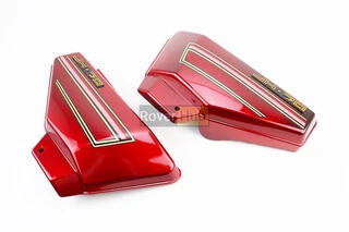 Пластик - кришка бардачка ліва, права к-кт, ЧЕРВОНИЙ