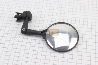 УЦІНКА велоаксесуари Дзеркало кругле, регульоване, чорне (пошкодження, див. фото)