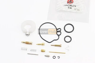 Ремонтний комплект карбюратора Honda TACT AF16, 15 деталей + поплавок