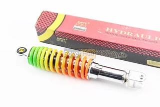 Амортизатор задний GY6/Honda - 290мм*d55мм (втулка 10мм / вилка 8мм) регулир., радуга