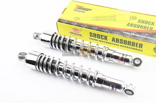 Амортизатор задній 330mm * d52mm (втулка 12mm / втулка 10mm) регулир., хром к-кт 2шт