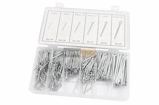 Набор шплинтов игольчатых (L-32;d-1,3, L-35;d-2, L-45;d-2,2, L-40;d-2,4, L-61;d-2,3, L-73;d-3,2) 6 видов, 555шт