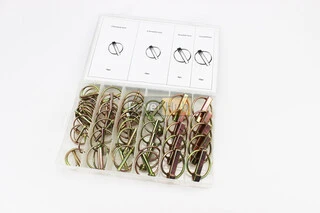 Набор шплинтов с кольцом (L-36,5;d-4,8, L-44,5;d-6,4, L-44,5;d-8, L-45;d-11) 4 вида, 50шт