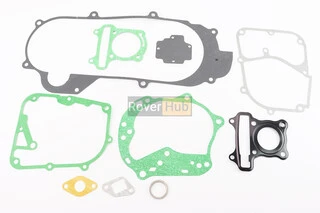 Прокладки двигателя 50cc-39мм, к-кт 10 деталей, короткий вариатор (металл)