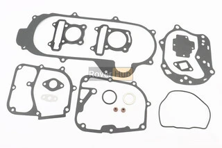 Прокладки двигателя 60cc-44мм, к-кт 14 деталей, короткий вариатор (металл)