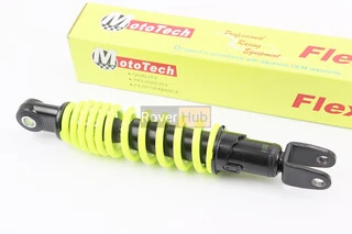 Амортизатор задній GY6/Suzuki - 275мм*d50мм (втулка 10мм / вилка 10мм) регул., лимонний