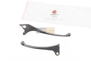 Важелі керма лівий, правий к-кт 2шт (під диск. / барабан. гальмо) Honda DIO, чорні