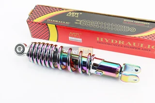 Амортизатор задній GY6/Yamaha - 265мм*d55мм (втулка 10мм / вилка 8мм) регул., плазма