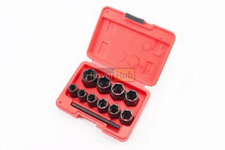 Екстрактор болтів, гайок подовжений (для викручування пошкоджених болтів та гайок) к-кт 10шт SD-8008