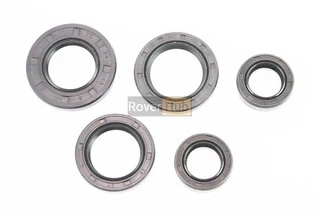 Сальники к-кт 5шт (17x27x7; 17x27x7; 24x43x6; 25x37x6; 27x40x6) двигателя, Suzuki AD50