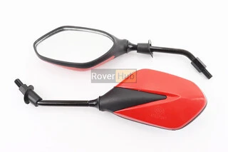 Дзеркала к-кт "Lux" червоні з чорною вставкою, м10, тип 1