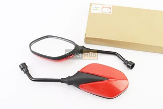 Дзеркала к-кт "Lux" червоні з чорною вставкою, м8 (ССС - знак якості)