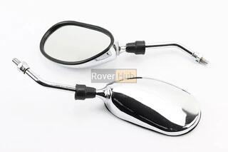 УЦЕНКА Зеркала к-кт DIO- хром "капли", м8 (незначительные царапины, возможны дефекты покраски, см. фото)