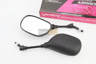 Дзеркала к-кт DIO- чорні "краплі", м10 "довга ніжка"