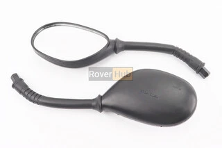 Дзеркала к-кт DIO- чорні "краплі", м8 "довга ніжка в чохлі гумовому" (ССС - знак якості)