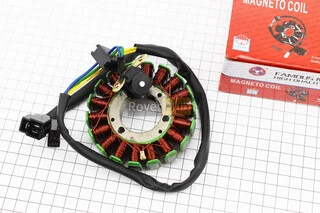 Статор магнето (генератора) Suzuki GN125 (18 котушок роз'єм "мама / тато 2 + 3")