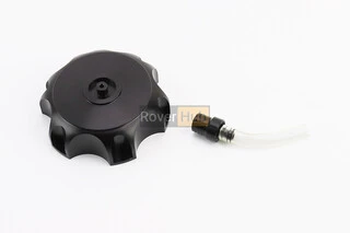 Кришка бака паливного "метал" + сапун, 110/125/140/150/160cc, чорна