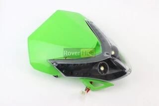 Пластик - обтічник + фара, ЗЕЛЕНИЙ, тип 2