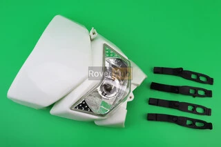 Пластик - обтічник + фара, БІЛИЙ, тип 7