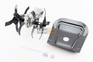 Культиватор (фреза-нож) D-28mm, 9T, ширина захвата 280mm с металлической защитой