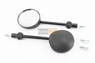 Дзеркала складні к-кт Круглі-чорні "МОТО", м10, тип 1