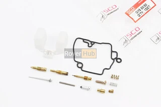 Ремонтный к-кт карбюратора 50-80cc, 12 деталей + поплавок