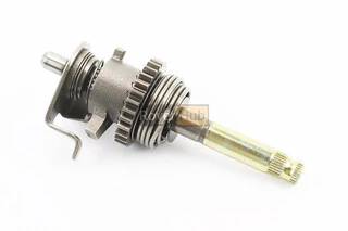 Вал кікстартера у зборі (шестерня, пружина) CB250