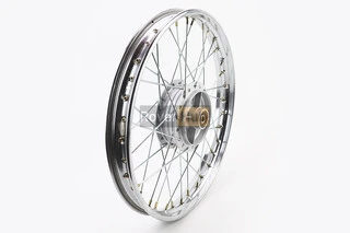 Диск задний спицованный (колесо) 1,4-17" DELTA, хром (ось 12мм)