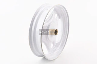 Диск колісний передній Honda DIO бараб. гальма (сталевий), БІЛИЙ